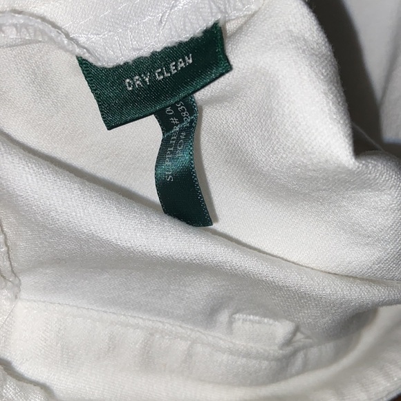 Lauren Ralph Lauren Adelle White Pants Size 16 - Picture 8 of 8